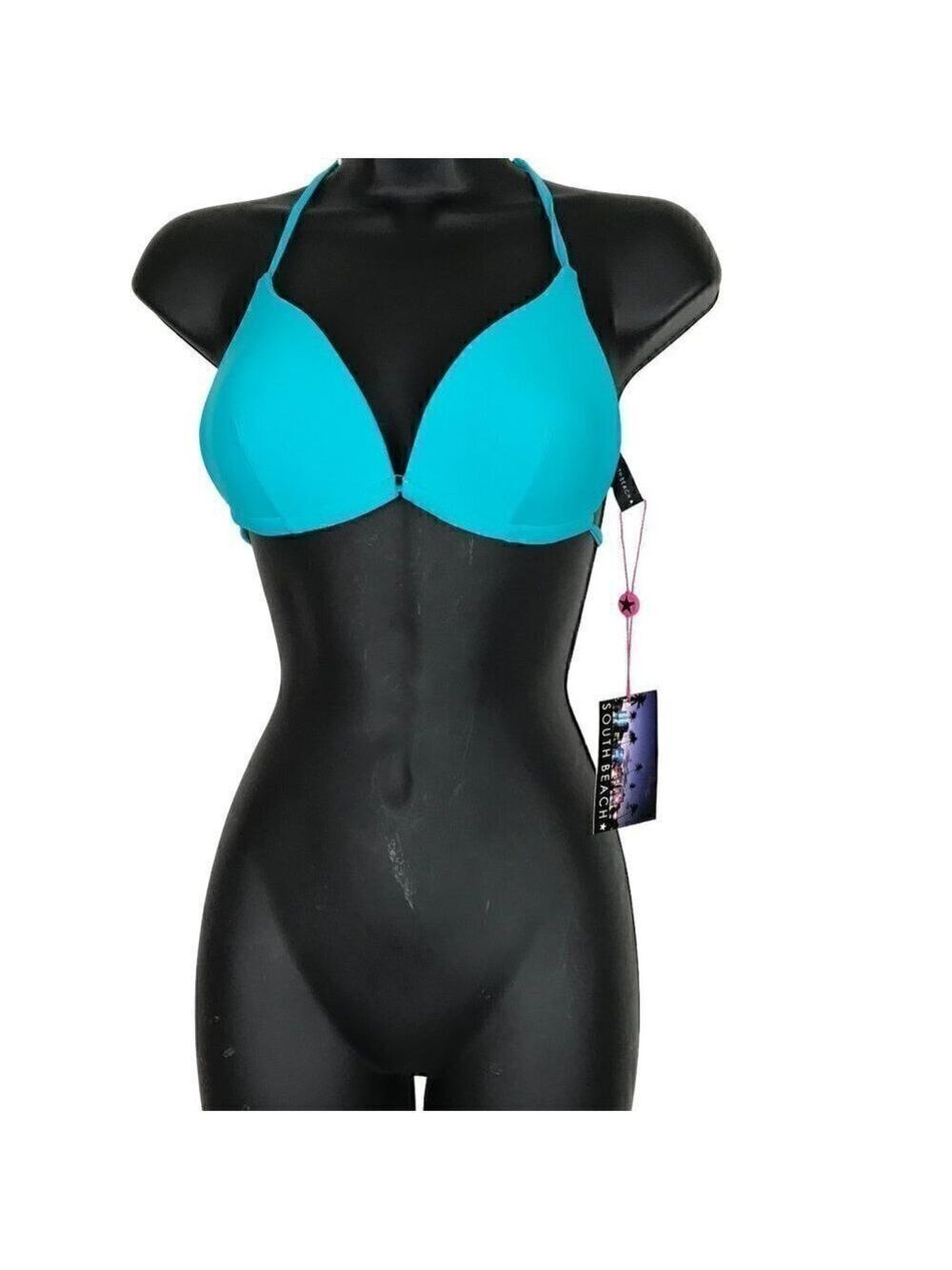 Nwt Southbeach  Bikini Top In Vibrant Blue Size S
